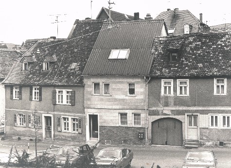 Die Langgasse vor der Sanierung, 1970er Jahre Quelle: StadtAHofh, Best. E5, Nr. 8